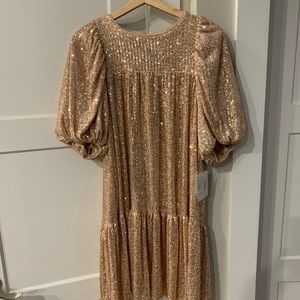 Boutique Rose Gold sequin dress!